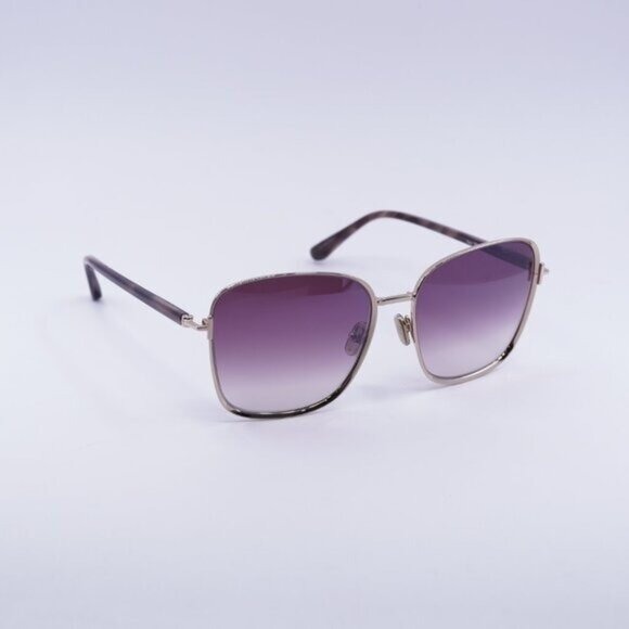 Tom Ford Fern FT1029 28Z Sunglasses Rose Gold Square Frame, Rose Gradient Lenses