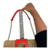 kate Spade Small Wicker with Bright Orange Detail Clutch Shoulder Bag