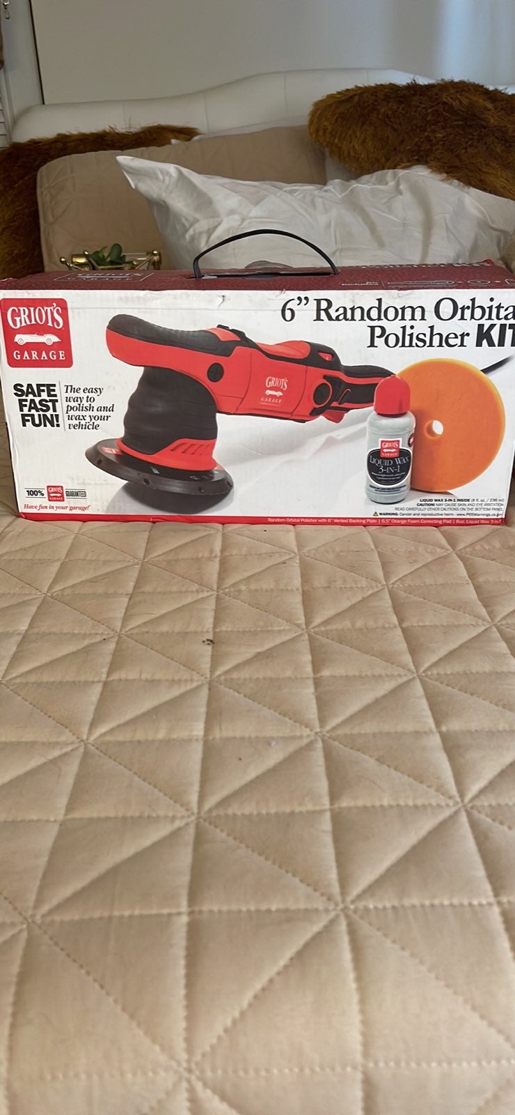 Car polisher kit with foaming spray New