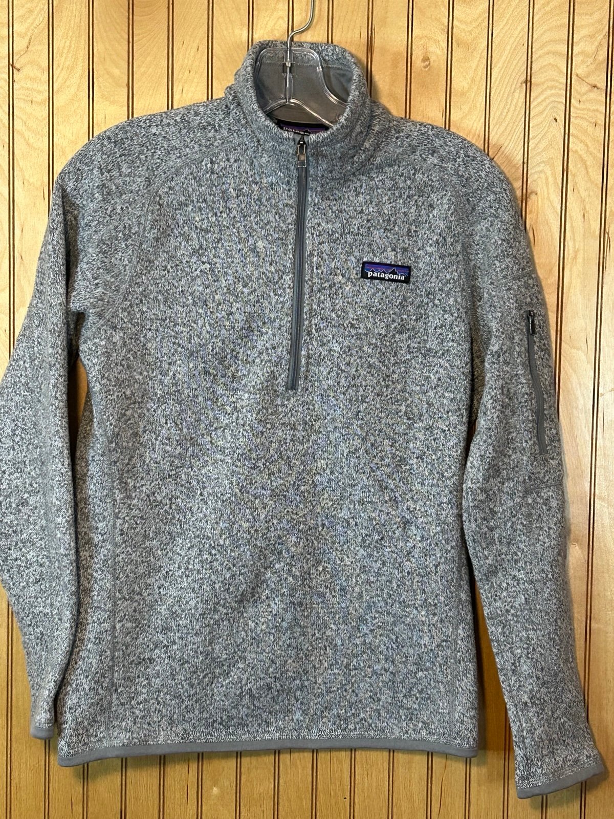 Patagonia Better Sweater 1/4 Zip Fleece Women's Marled Gray Sz. Small