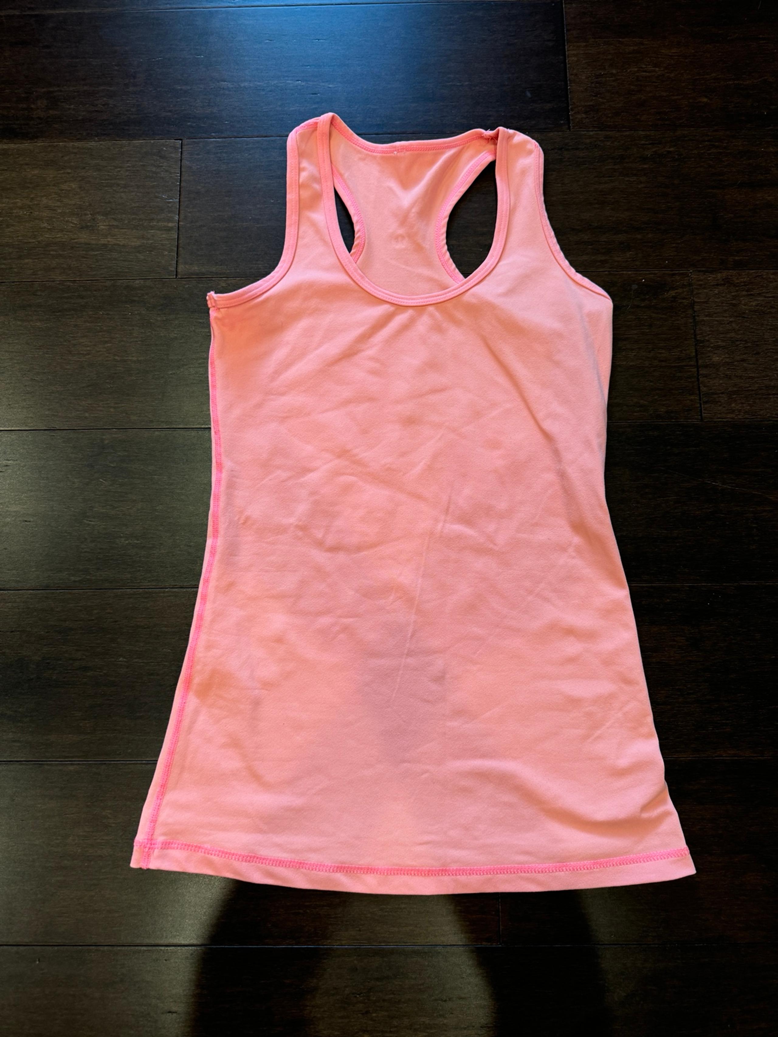 Lululemon neon orange racerback tank top