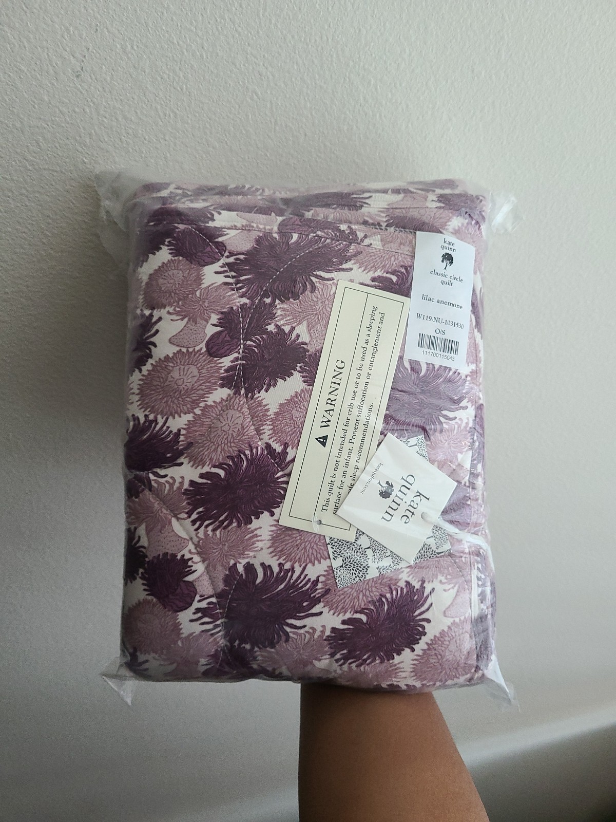 Kate Quinn Lilac Anemone Quilt