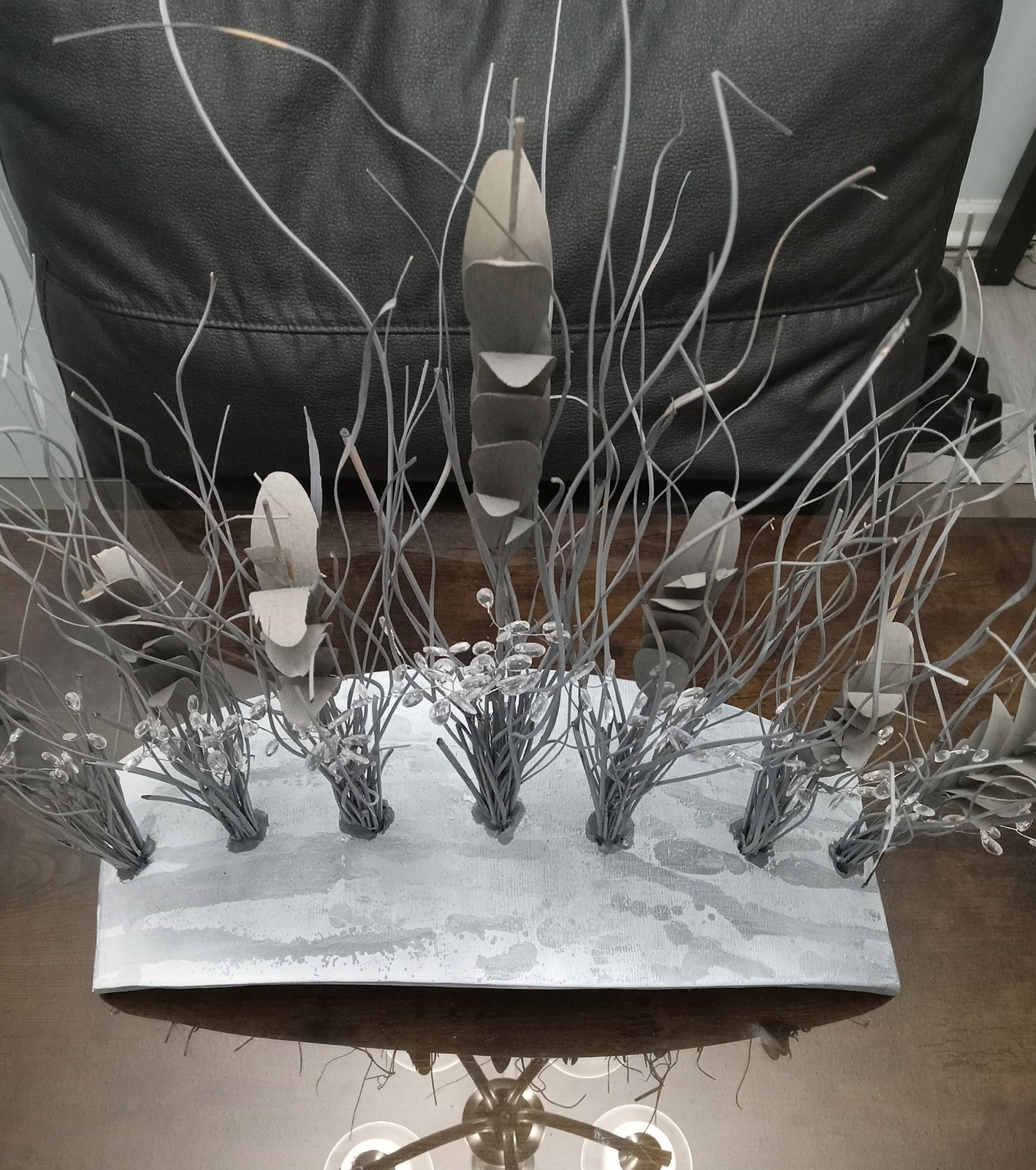 Hand-Crafted Original Abstract Table Conversational Centerpiece