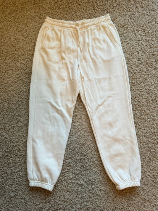 White Fabletics sweatpants