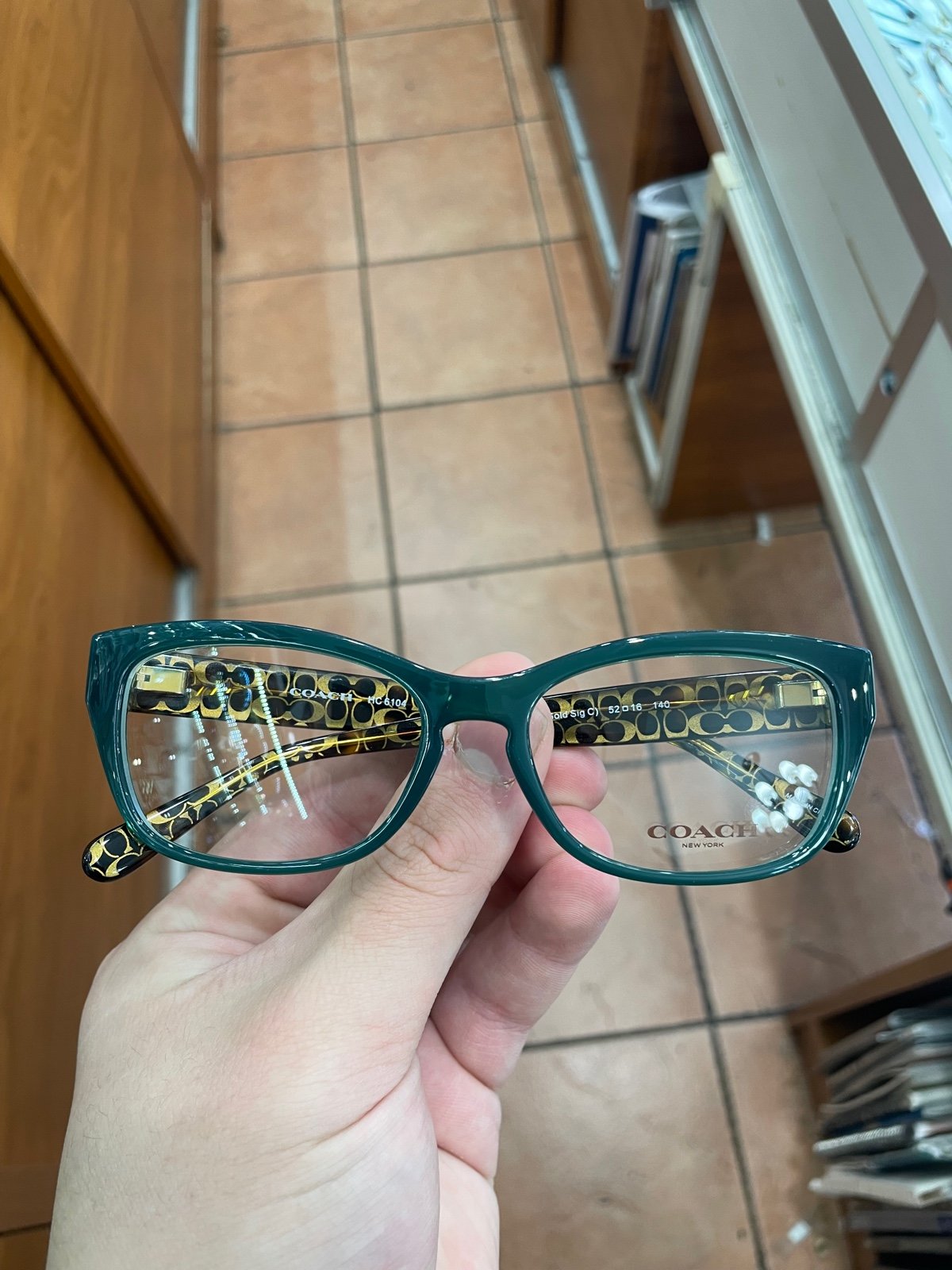 New Coach H 6104 Dark Tortoise 5451 Eyeglasses