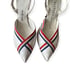 Vintage Herbert Levine White Leather Sling Back Pumps, Size 6B