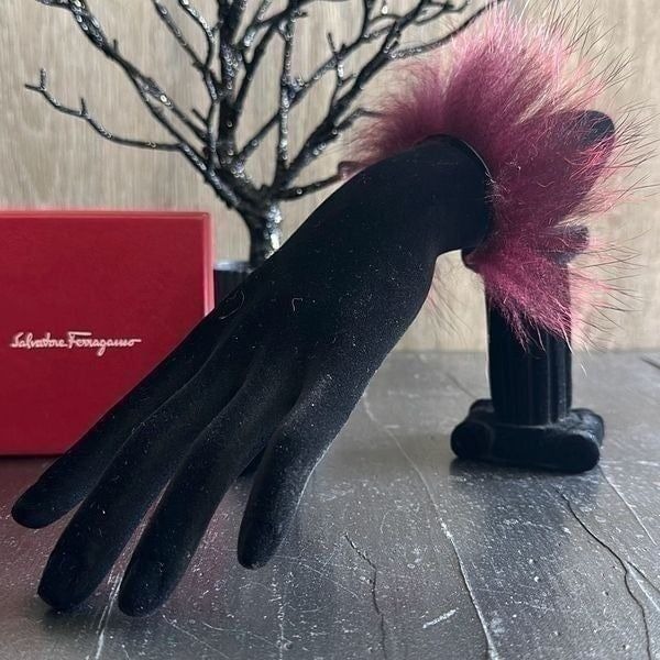 Salvatore Ferragamo Pelliccia Racoon Fur Cuff