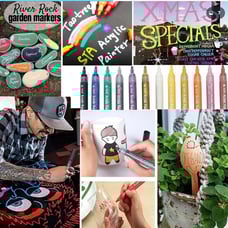 24pk Acrylic paint markers for multi-sur