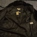 Black faux fur coat