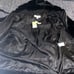 Black faux fur coat
