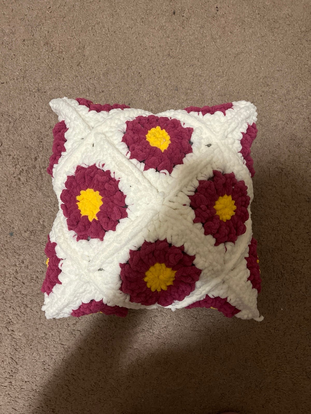 Crochet pillow