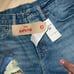 Levi's x Scotter LaForge Designer Cut-off Jean Shorts Size 34 Limited Edition