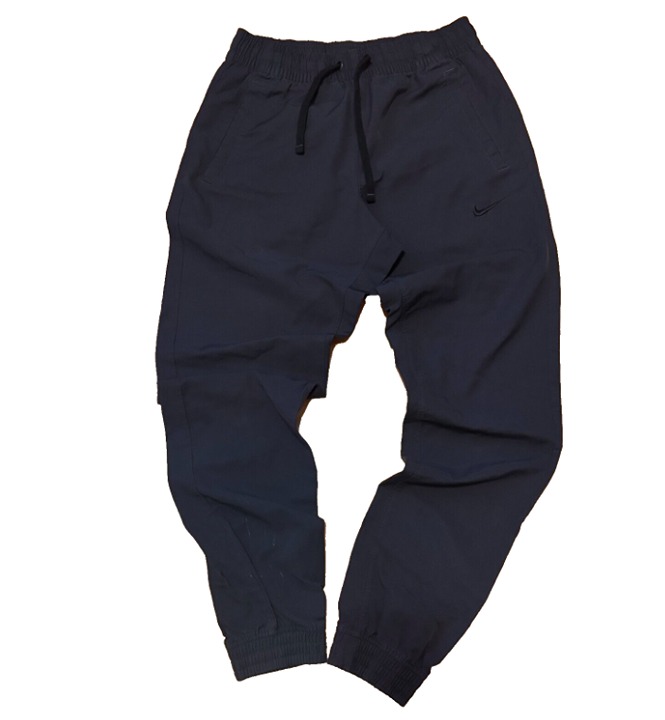 Nike Vtg Joggers Washed Out Black Windbreaker Blue Tag Sz S Nylon Track Pants