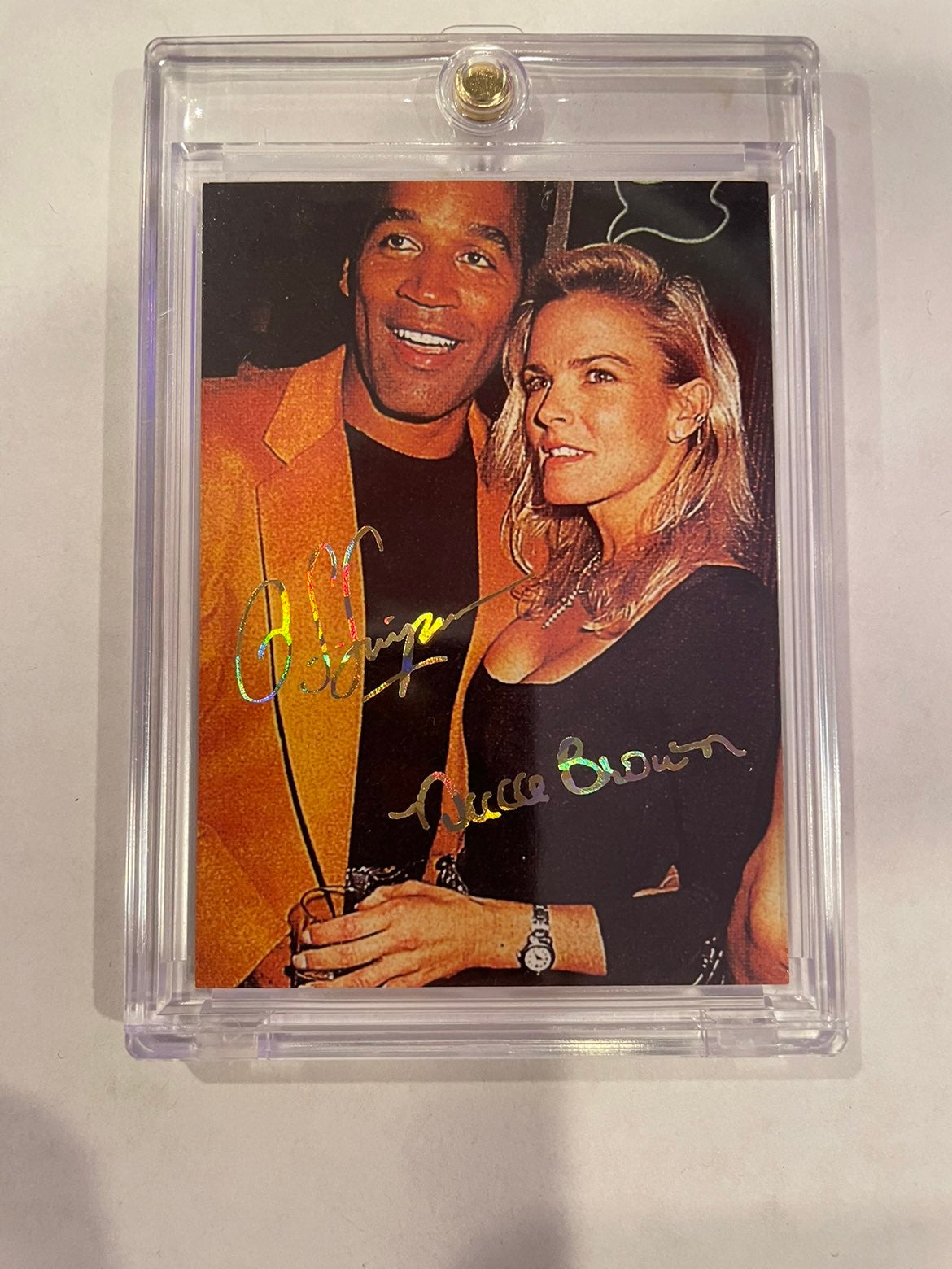 Oj Simpson Nicole Brown autograph reprin