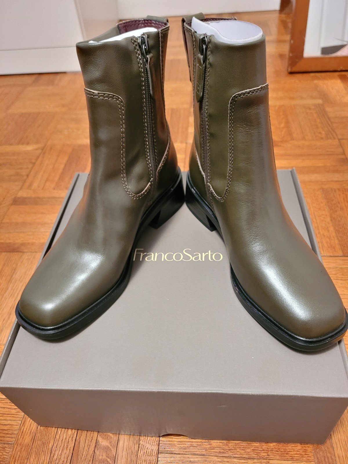 Franco Sarto Gracelyn Square Toe Booties - Size 6 - BRAND NEW