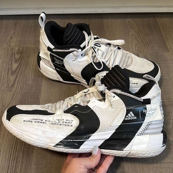 Adidas DAME 7 EXTPLY GW2804 Shaqnosis Shaq Damenosis White/Black Men's 11.5