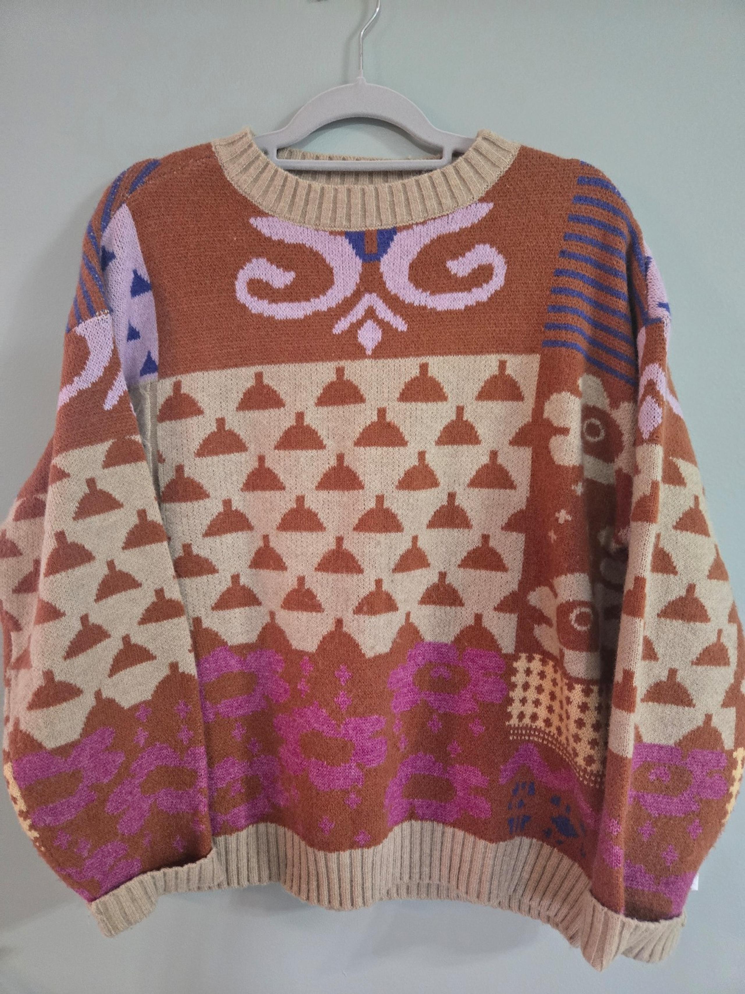 Easel Women's Boho Sweater Size Small
