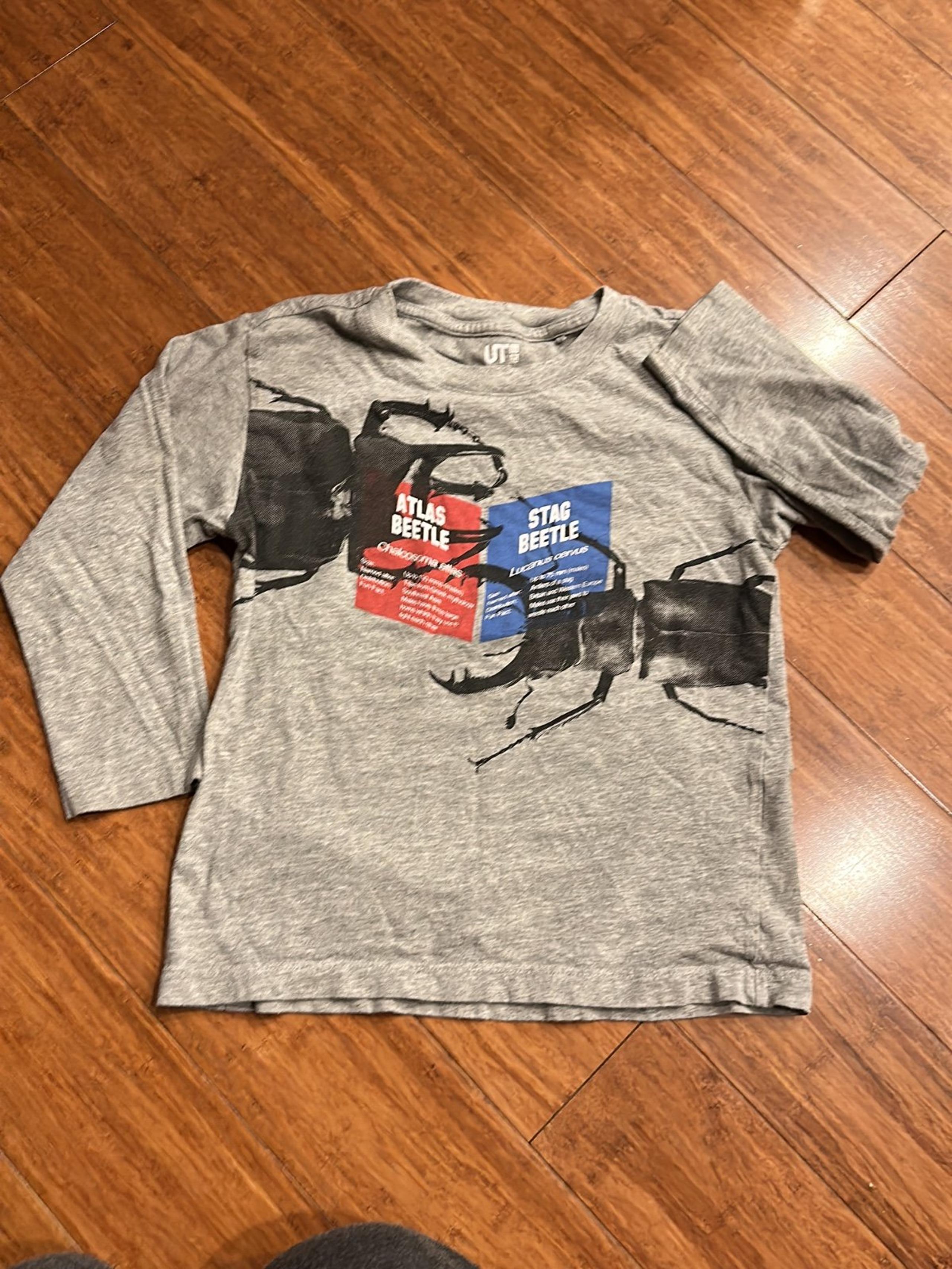 Uniqlo X Natural History Museum Beetle Longsleeve t-Shirt 3-4 Years