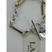 Lauren Ralph Lauren NWT Gold Silver Two Tone Logo Coin Flex Line Toggle Bracelet