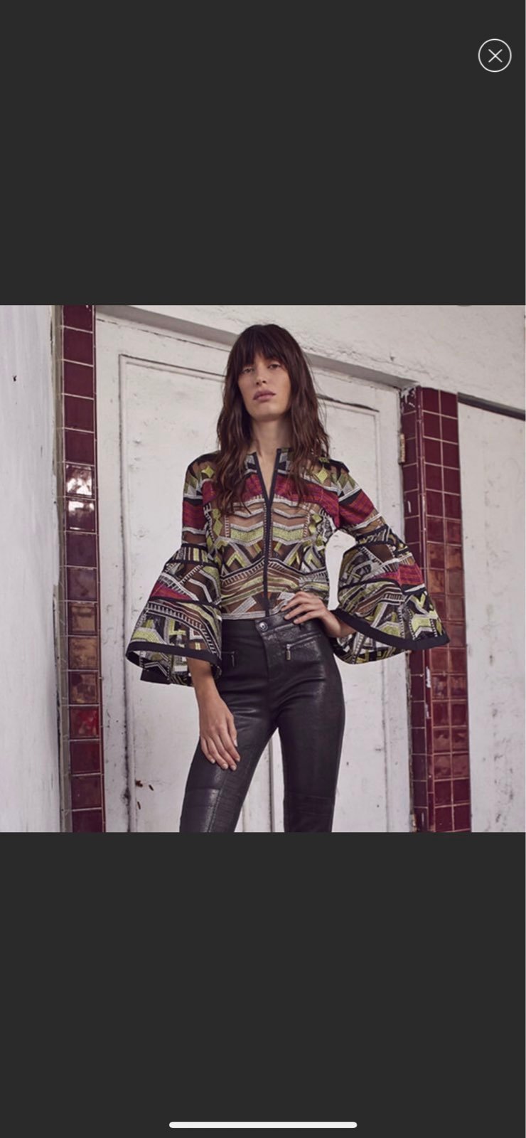 Alexis Sheer Gem Jacket Size XS
