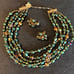 VINTAGE VENDOME GREEN PEARl/BRONZE GLASS