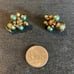 VINTAGE VENDOME GREEN PEARl/BRONZE GLASS