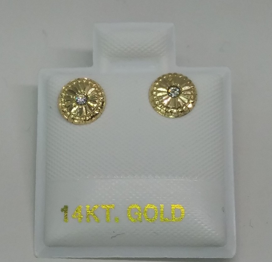 14k Solid gold earrings