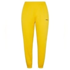 2667 NWT Savage X Fenty Xssential Terry Scope Logo Classic Sweatpant Yellow LG