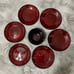 Set of Vintage Cristal D’Arques-Durand Antique Ruby Plates and Bowls - 10 Pieces