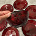 Set of Vintage Cristal D’Arques-Durand Antique Ruby Plates and Bowls - 10 Pieces