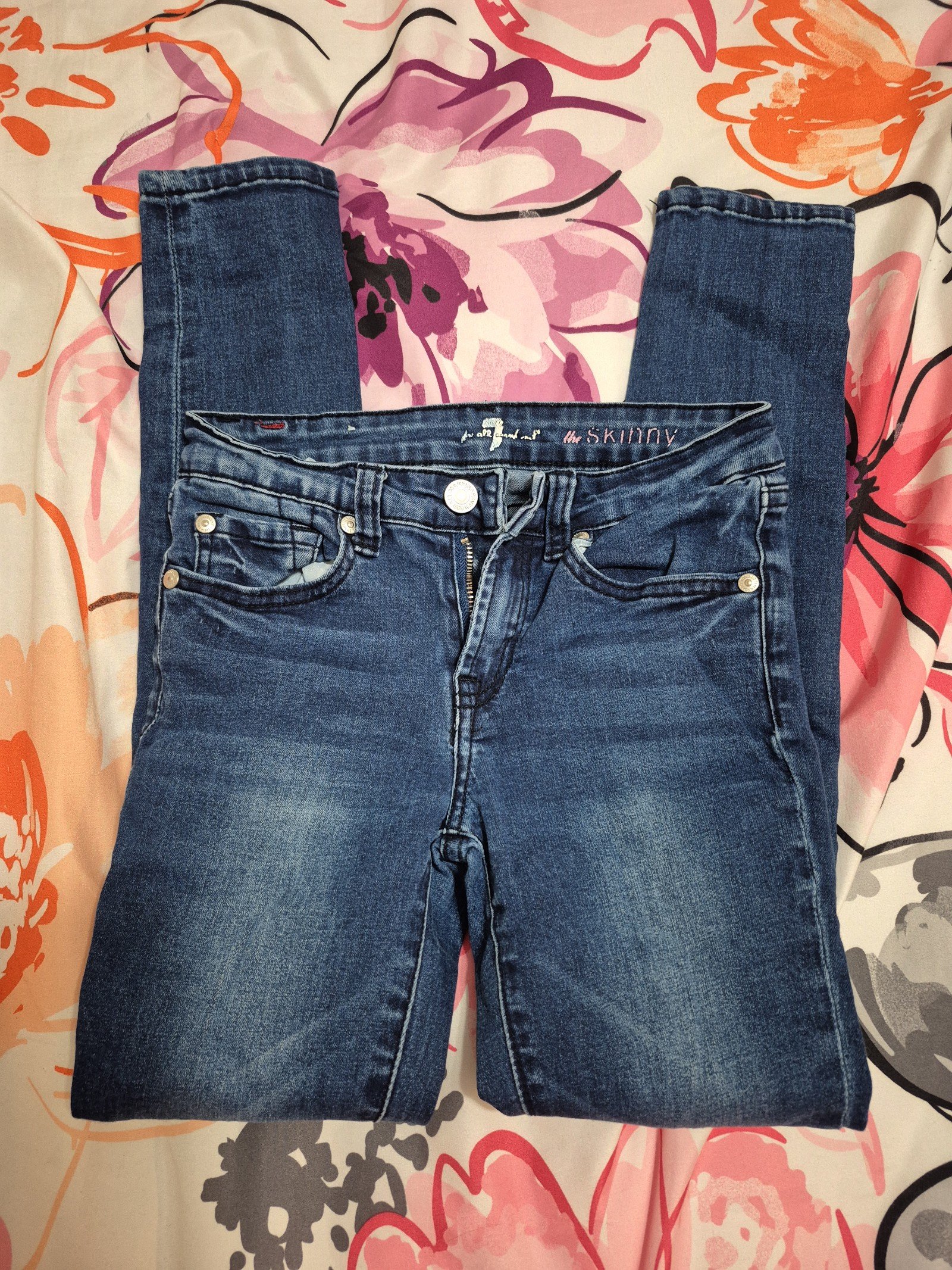7 For All Mankind Girl's The Skinny Size 10