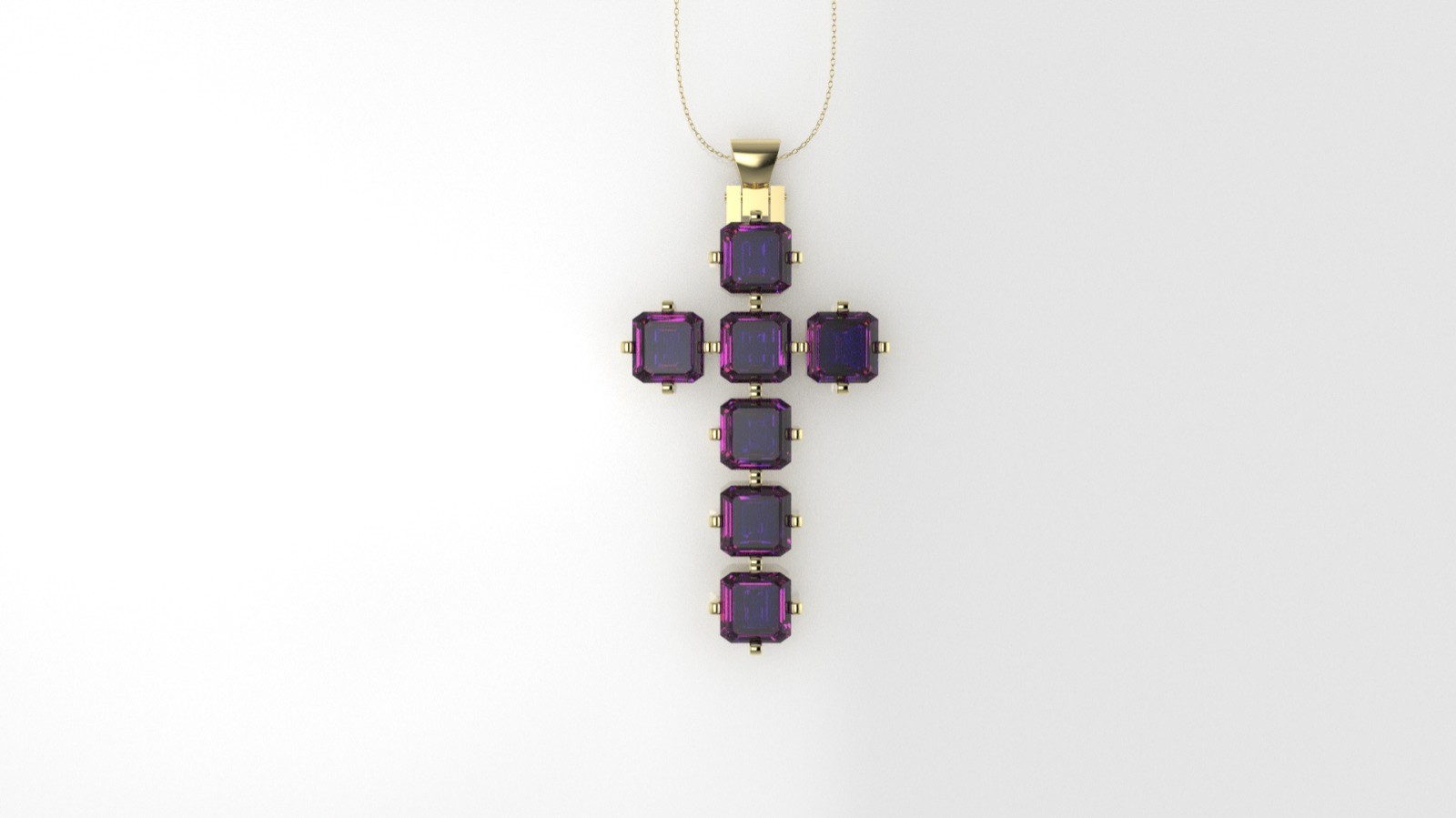 14K Pendant with Amethyst, Only Pendant