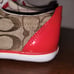 Coach Barrett Signature Jaquard Lace Up Sneakers