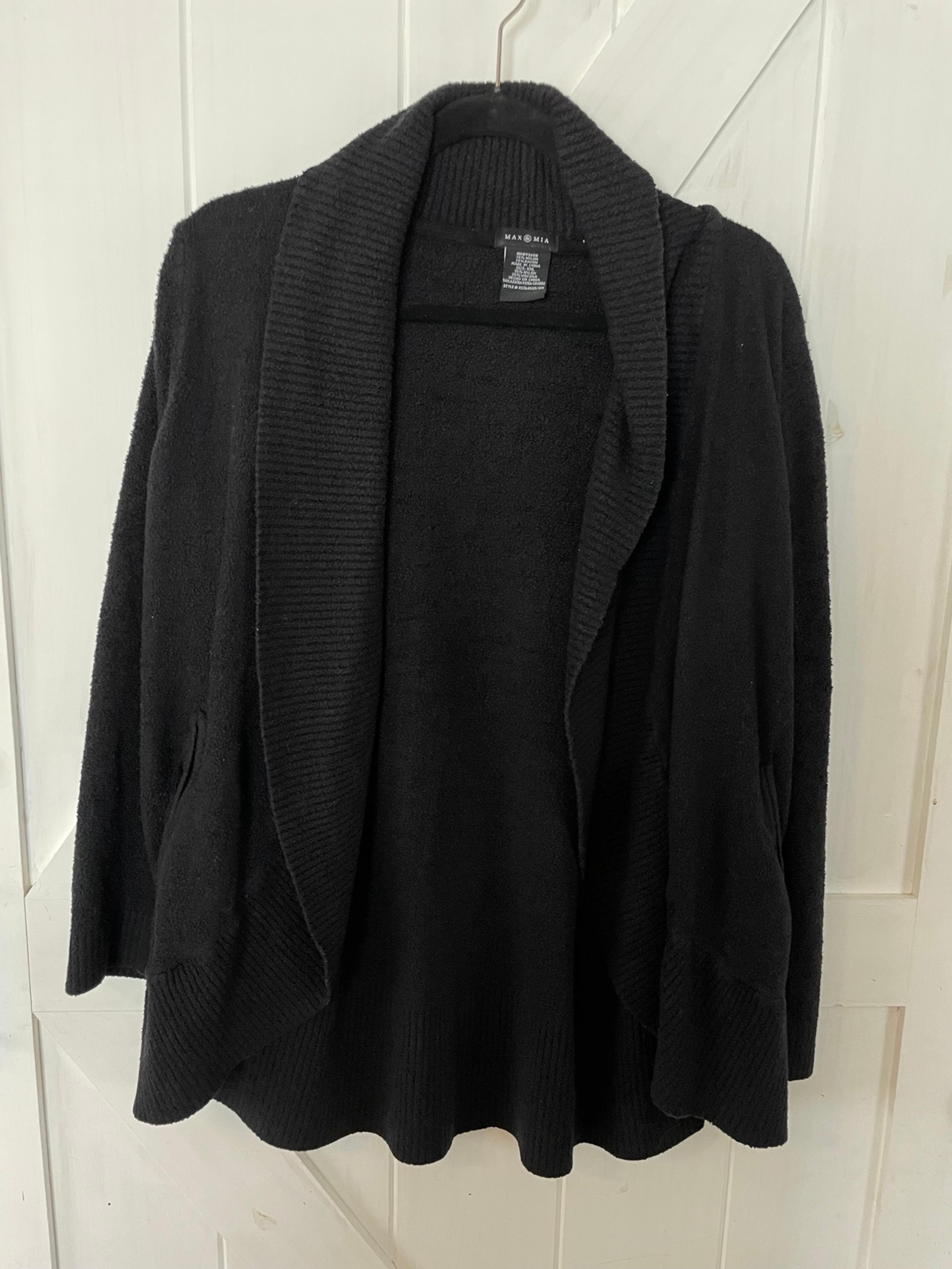 Max & Mia, essential sweater cardigan, black, xxl. Teacher, school, office wear.