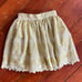 Free People Floral Gold Lace Skirt XS