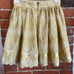 Free People Floral Gold Lace Skirt XS