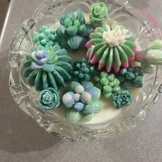 Vintage Crystal Candle