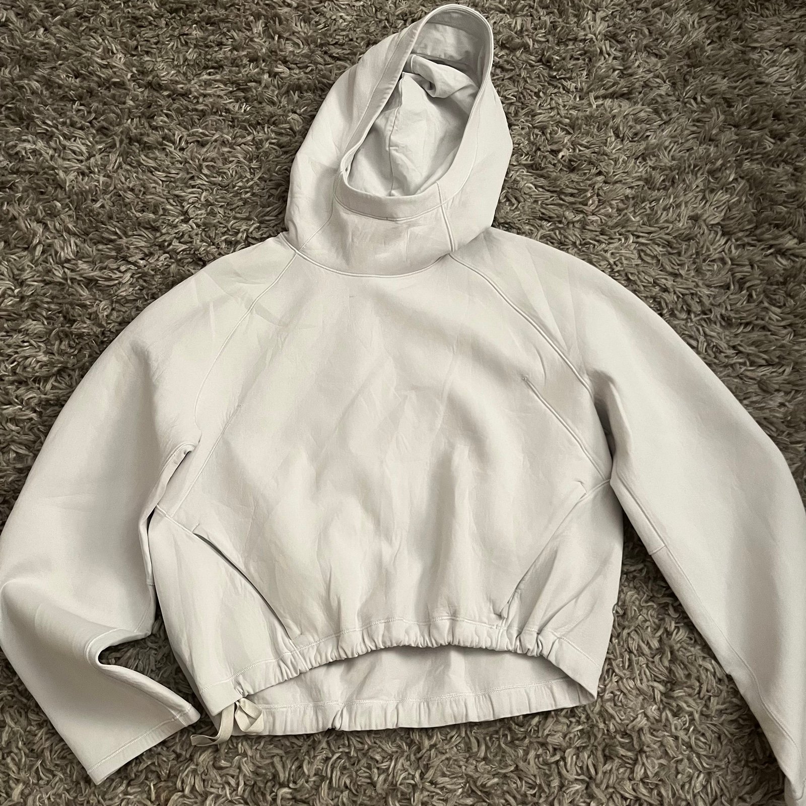 Lululemon Airwrap hoodie arctic white size 6