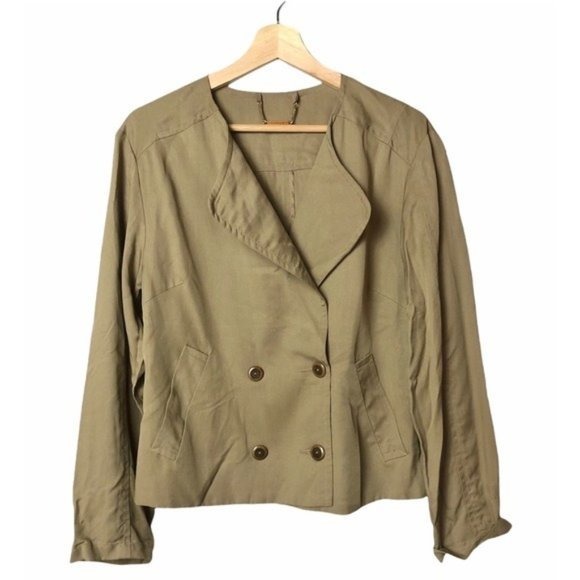 Trina Turk Rum Cay 4 Button Blazer Camel Brown 8