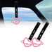 NEW 2PCS SPACE HEART PINK JDM TSURIKAWA RING Black Handle Strap Drift Charm