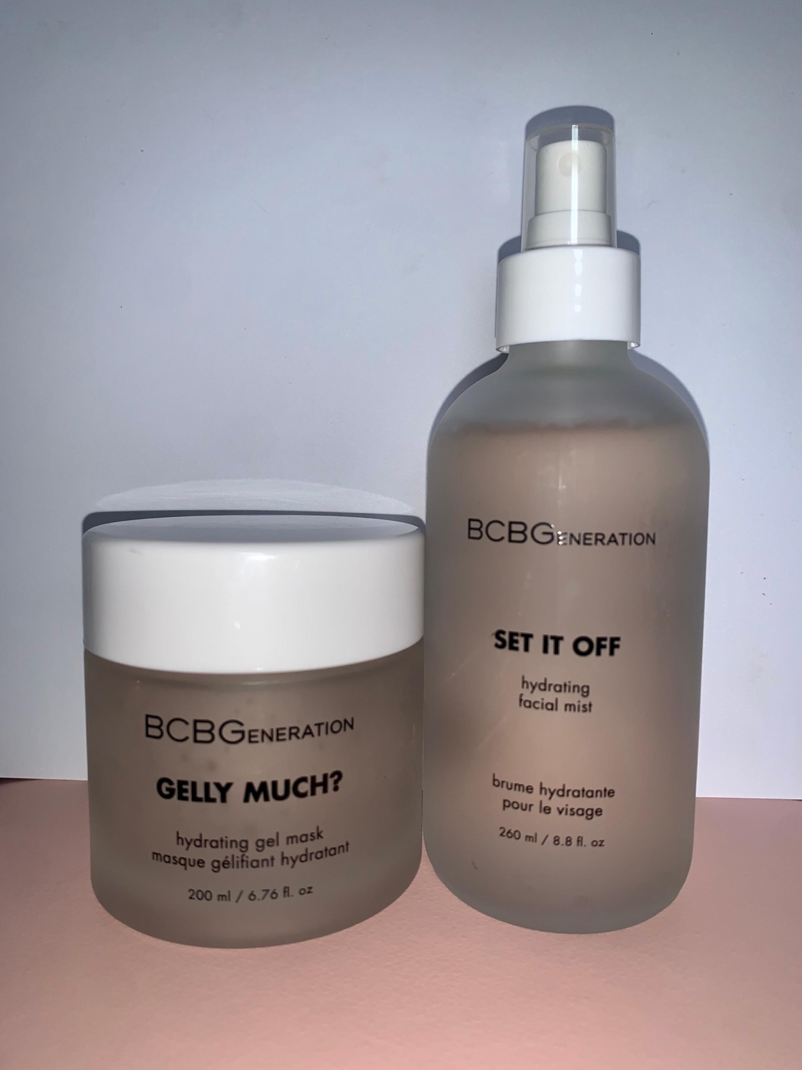 BCBGeneration Gelly Much? Hydrating Masks 6.76oz & Set It Off Facial Mist 8.8 Fl