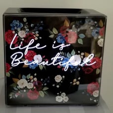 Life is beautiful floral scentsy warmer