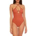 BECCA BY REBECCA VIRTUE Women’s Convertible Halter One Piece Swimsuit Size Large
