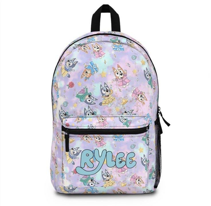 Bluey Bingo Princess Personalized Backpack