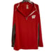 Fanatics NCAA Wisconsin Badgers 1/4 Zip Long Sleeve Shirt Red/Grey Mens Size 2XL