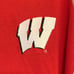 Fanatics NCAA Wisconsin Badgers 1/4 Zip Long Sleeve Shirt Red/Grey Mens Size 2XL