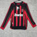 Ronaldinho AC Milan Jersey Mens Small Red Long Sleeve Retro Shirt Soccer Sports