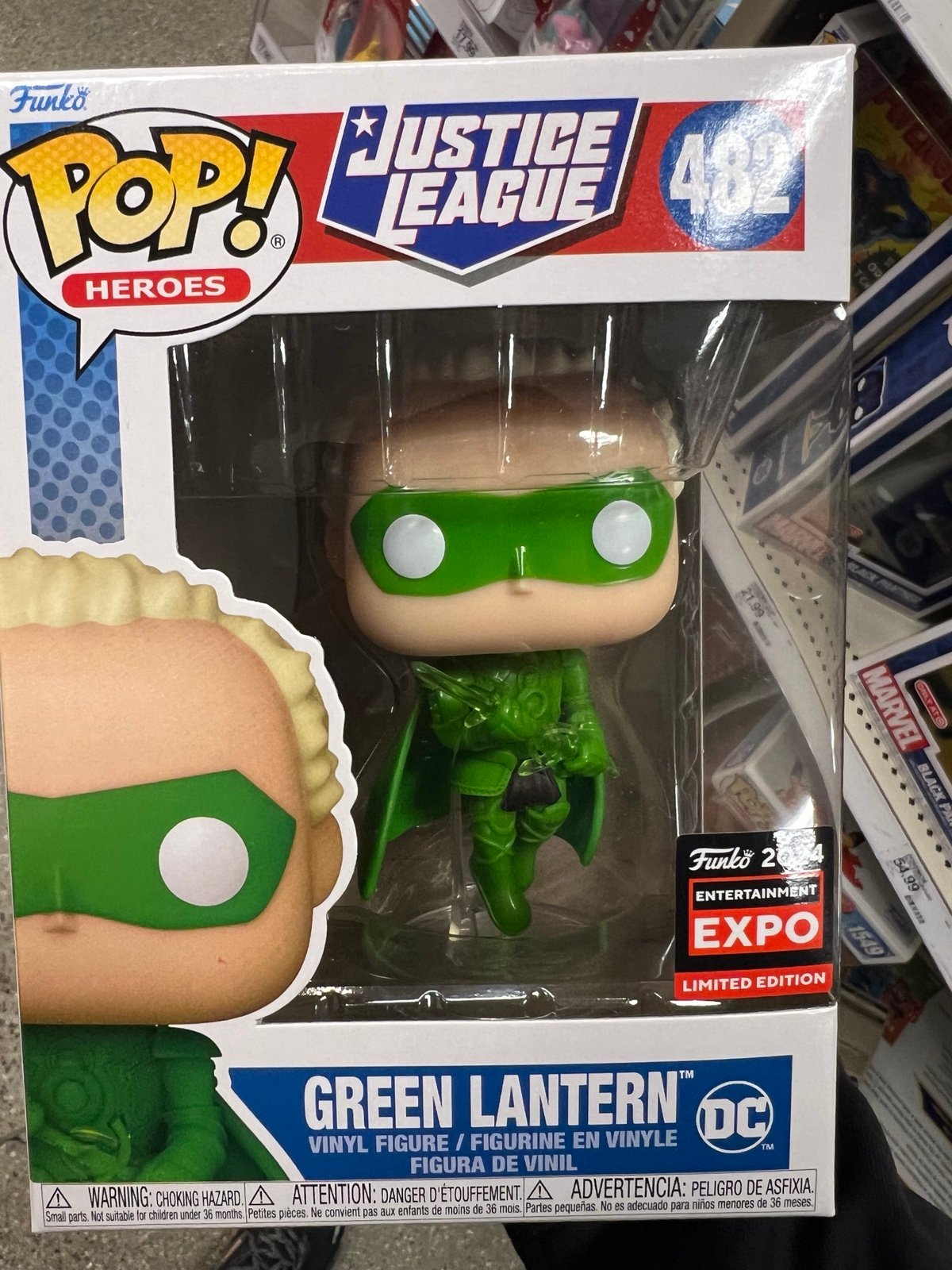 Funko Pop- Justice League- Green Later #482- Entertainment Expo