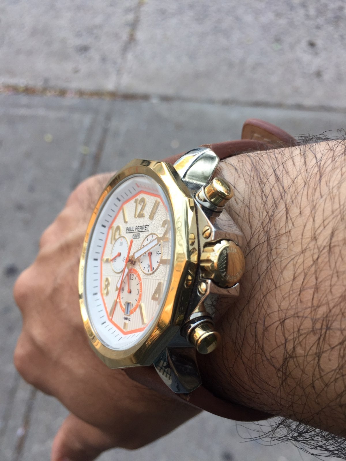 swiss watch colors Gold and silver. Original
