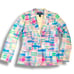 Lauren Ralph Lauren Patchwork Plaid Pastel Print Blazer Women’s Size Small 90s